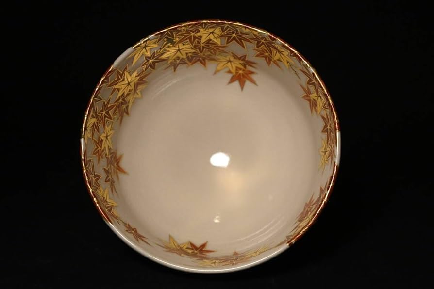 陶芸家　真葛香斎　雪の朝　茶碗　色絵　抹茶碗　茶道具　京焼　共箱 陶芸家 真葛香斎 雪の朝 茶碗 色絵 抹茶碗 茶道具 京焼 共箱